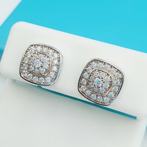 "925 Sterling Silver CZ Beautiful Earrings for Women, 1USPAR4194 - Picture 1 of 11